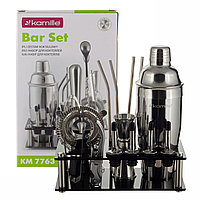 Набор бармена Kamille 16 предметов  для приготовления коктейлей