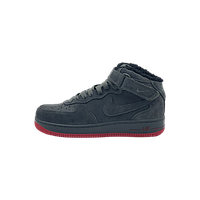 Nike Air Force Mid Suede Grey/Red Winter