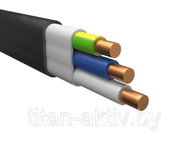 Кабель ВВГ-П нг(A)-LS 3х1,5 (бухта 200м) БелРосКабель (черный,)