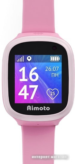 Умные часы Кнопка жизни Aimoto Start 2 (розовый) - фото 5 - id-p218778199
