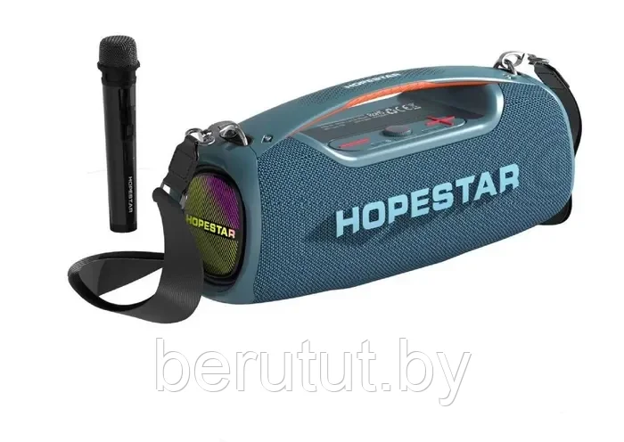Колонка портативная музыкальная Bluetooth HOPESTAR A60 с микрофоном - фото 4 - id-p218779983