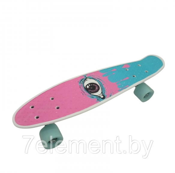 Детский скейт граффити, с рисунком принтом, полиуретановые колеса, пенни борд Penny board скейтборд для детей - фото 2 - id-p218602810