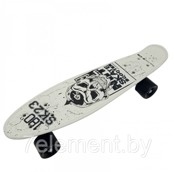 Детский скейт граффити, с рисунком принтом, полиуретановые колеса, пенни борд Penny board скейтборд для детей - фото 5 - id-p218602807