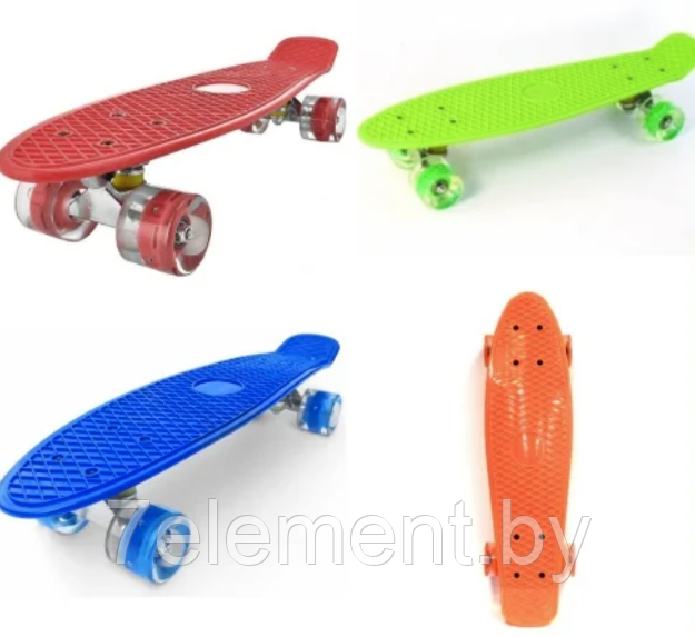 Детский скейт пенни борд Penny board скейтборд для мальчиков и девочек YB101, большой выбор цветов - фото 5 - id-p218602779