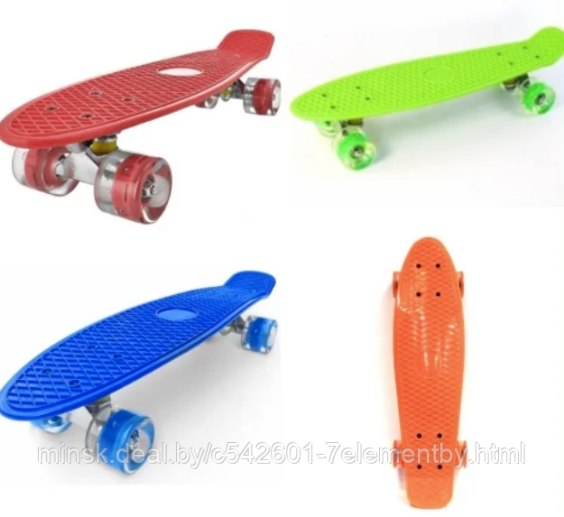 Детский скейт пенни борд Penny board скейтборд для мальчиков и девочек YB101, большой выбор цветов - фото 5 - id-p218602778