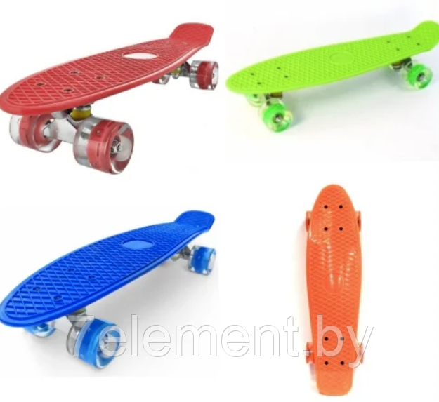 Детский скейт пенни борд Penny board скейтборд для мальчиков и девочек YB101, большой выбор цветов - фото 5 - id-p218602781