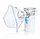 Компактный бесшумный ультразвуковой ингалятор Medical MESH Nebulizer CK-AT019 с насадками для детей и взрослых, фото 7