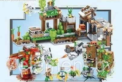 Детский конструктор Minecraft Нападение на деревню Майнкрафт, LB1116 серия my world аналог лего lego 822 дет. - фото 3 - id-p218603735