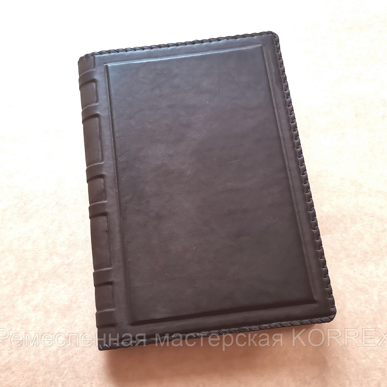 Съемная кожаная обложка на ежедневник ф-та А5 (тем коричн. Состарен) Арт. 4-211