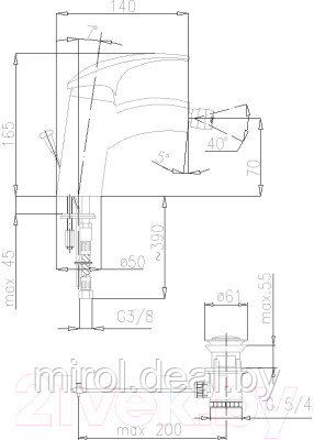 Смеситель Armatura Ametyst 407-015-00 - фото 2 - id-p218786569