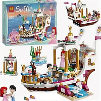 Детский конструктор Bela 10891 Sea Maiden Королевский корабль Ариэль, аналог лего lego Disney Princess