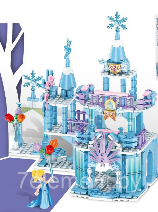 Детский конструктор для девочек Холодное сердце ледяной замок Эльзы frozen LB602, аналог лего lego - фото 3 - id-p218602279