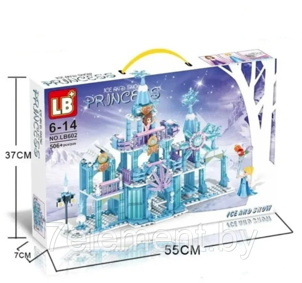 Детский конструктор для девочек Холодное сердце ледяной замок Эльзы frozen LB602, аналог лего lego - фото 4 - id-p218602279