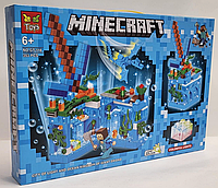 Детский конструктор Minecraft Подводная крепость Майнкрафт GT-118 серия my world аналог лего lego LED, 353 д.