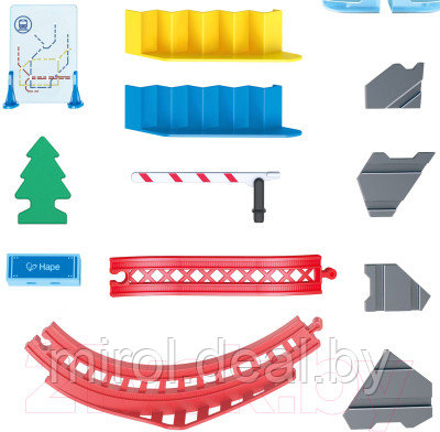 Паркинг игрушечный Hape Железнодорожная станция Мега Сити / E3768_HP - фото 4 - id-p218791867