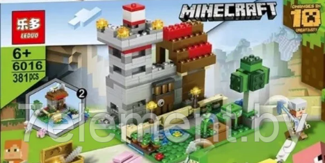 Детский конструктор Minecraft Заброшенный Домик крепость Майнкрафт серия my world блочный аналог лего lego - фото 3 - id-p218602377
