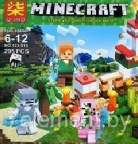 Детский конструктор Minecraft Шахта крепость Майнкрафт домик серия my world блочный аналог лего lego - фото 2 - id-p218602363