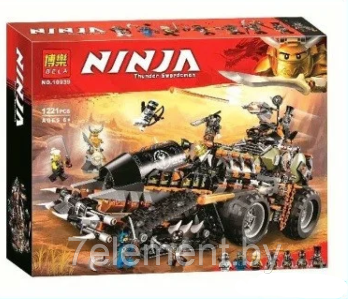 Детский конструктор Ninjago Ниндзяго робот странник 10939 аналог lego лего серия Ninja крепость - фото 1 - id-p218602385
