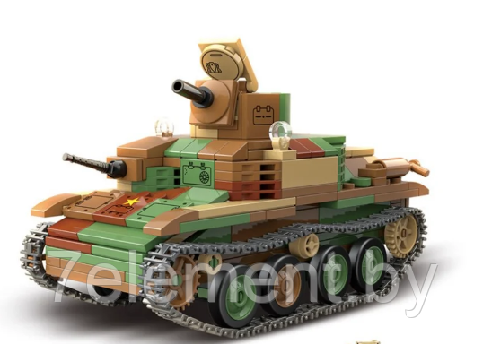 Детский конструктор Военный "Танк Type 92", серия военная техника аналог лего - фото 3 - id-p218602927