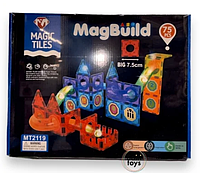 Детский магнитный конструктор Magic Tiles MT2119 75 деталей, игра головоломка для детей, настольная игра