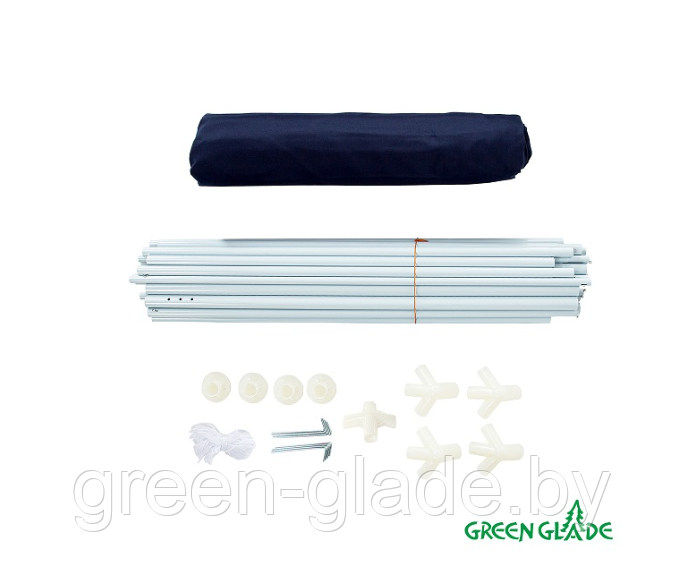 Шатер с москитной сеткой Green Glade 1033 3х3х2,5м полиэтилен - фото 6 - id-p74494978
