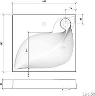 Умывальник Madera List 55