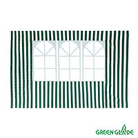 Стенка для садового тента Green Glade 4110 1,95х2,95м полиэстер с окном зеленая