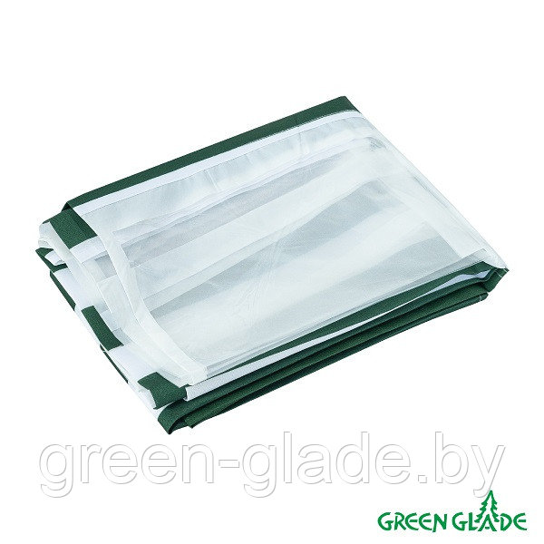 Стенка для садового тента Green Glade 4110 1,95х2,95м полиэстер с окном зеленая - фото 2 - id-p1821376