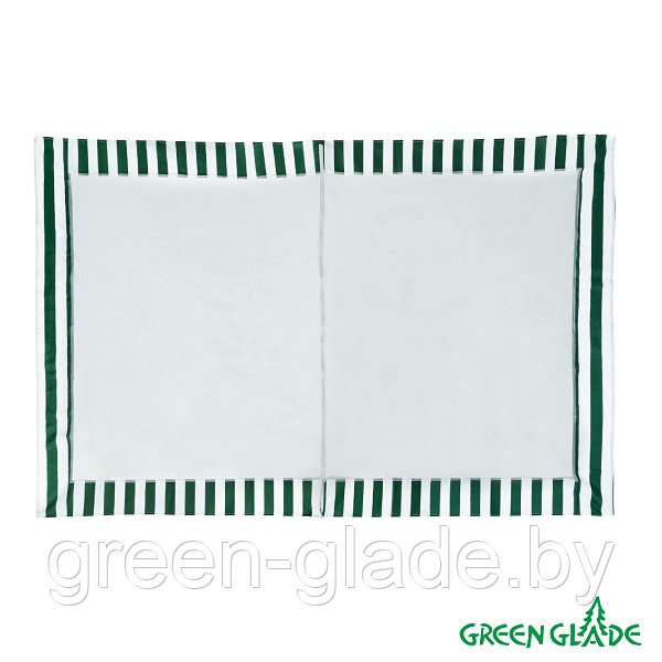 Стенка для садового тента Green Glade 4130 1,95х2,95м полиэстер с москитной сеткой зеленая - фото 1 - id-p1821372