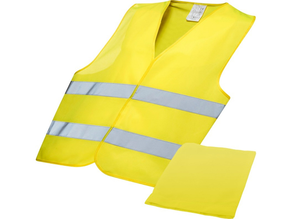 Защитный жилет Watch-out в чехле, неоново-желтый - фото 1 - id-p218804526