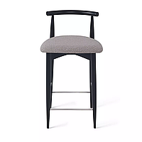 Полубарный стул Karl, бук натуральный черный, серый