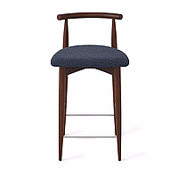 Полубарный стул Karl, бук натуральный коричневый, черный