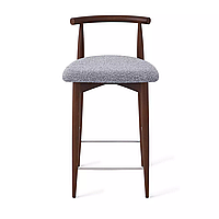Полубарный стул Karl, бук натуральный коричневый, темно-серый