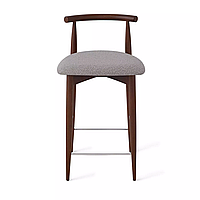 Полубарный стул Karl, бук натуральный коричневый, серый
