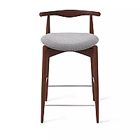 Полубарный стул Hans, бук натуральный коричневый, темно-серый