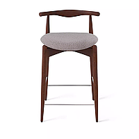 Полубарный стул Hans, бук натуральный коричневый, серый