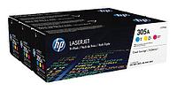 HP CF370AM Картридж 305A Tri-pack, Cyan, Magenta, Yellow {CLJ Color M351/M451/MFP M375/MFP M475, Tri-pack,