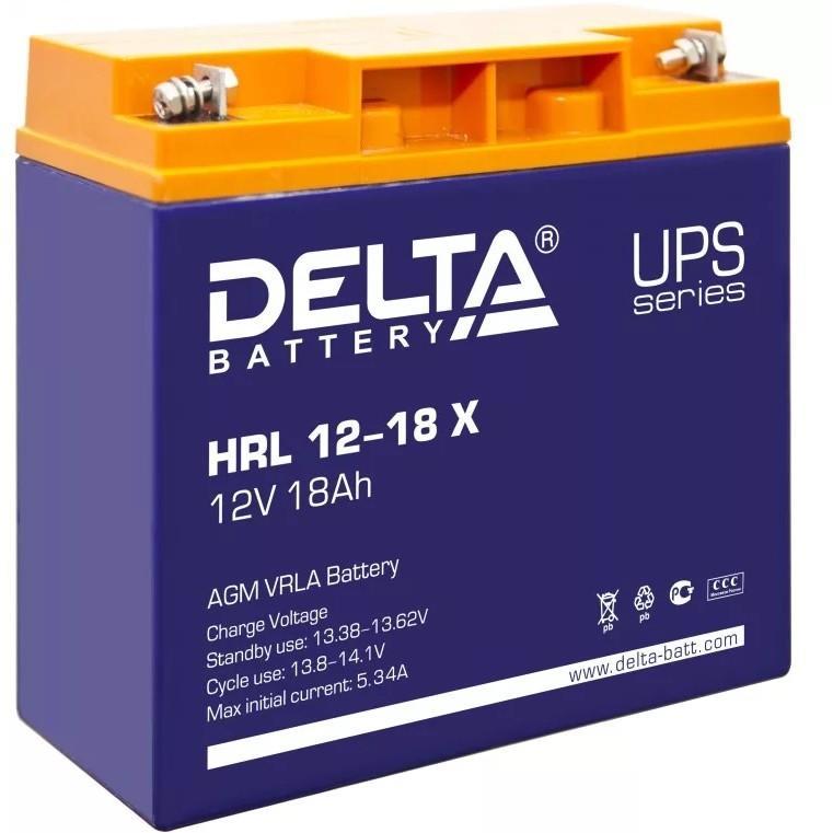 Delta HRL 12-18 X (17.8 А\ч, 12В) свинцово- кислотный аккумулятор - фото 1 - id-p216497962