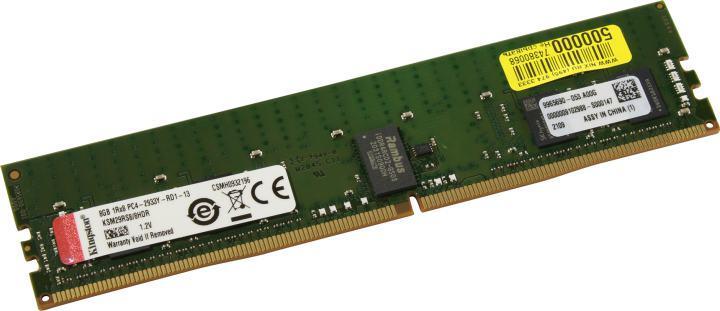 Kingston DRAM 8GB 2933MHz DDR4 ECC Reg CL21 DIMM 1Rx8 Hynix D Rambus EAN: 740617308167 - фото 1 - id-p203910053