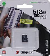 Карта Памяти micro SDXC 512Gb Kingston Canvas Select Plus UHS-I U3 V30 A1 (100/85 Mb/s)