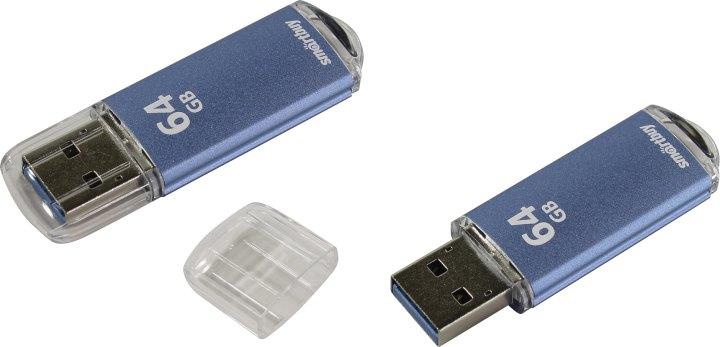 Накопитель SmartBuy V-Cut SB64GBVC-B3 USB3.0 Flash Drive 64Gb (RTL) - фото 1 - id-p218805365