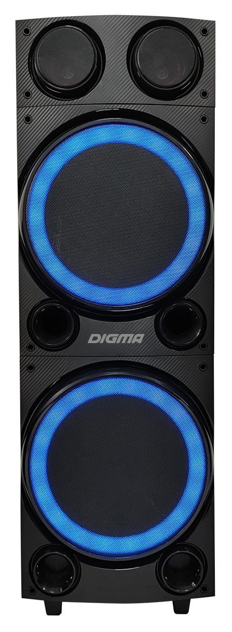Музыкальный центр Digma MS-14 черный 600Вт FM USB BT SD/MMC (BS14600B) - фото 1 - id-p212714577