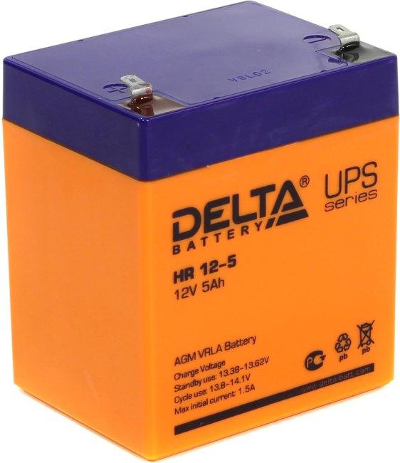Аккумулятор Delta HR 12-5 (12V 5Ah) для UPS - фото 1 - id-p218805507