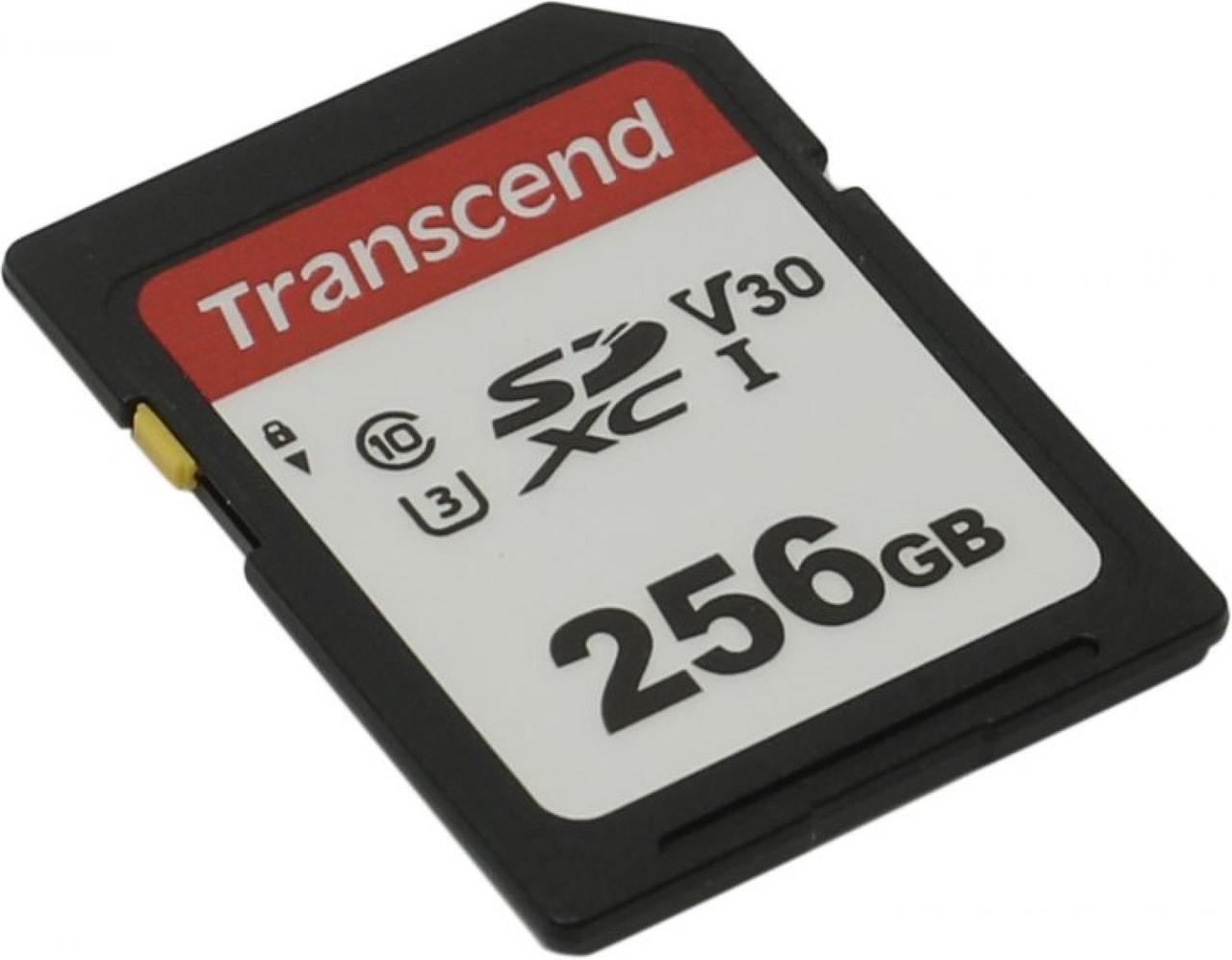 SecureDigital 256Gb Transcend TS256GSDC300S {SDXC Class 10, UHS-I U3} - фото 1 - id-p212710900