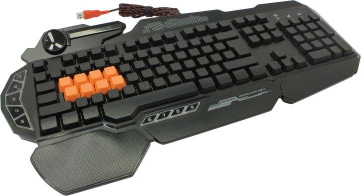Клавиатура A4Tech Bloody B318 игровая (USB) 104КЛ+9 Игровых клавиш, подсветка клавиш