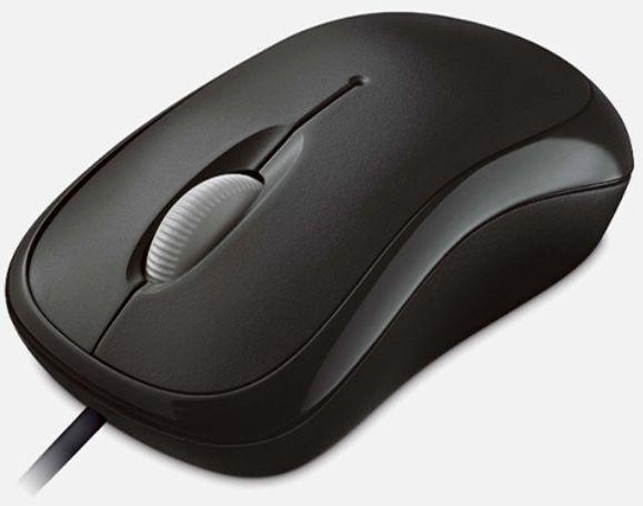 Мышь Microsoft Basic Optical Mouse Black черный оптическая (1000dpi) USB (2but) - фото 1 - id-p218811638