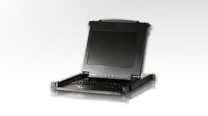 Квм консоль ATEN 19" Single Rail LCD Console (PS/2-USB, VGA) - фото 1 - id-p218811657