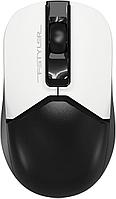 Мышь A4Tech Fstyler FB12S черный/белый оптическая (1200dpi) silent беспроводная BT/Radio USB (3but)