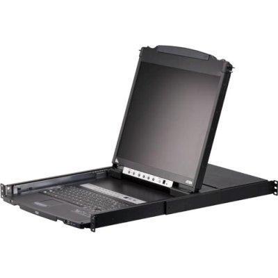 Kvm переключатель ATEN 19" 8-Port PS/2-USB VGA Dual Rail LCD KVM Switch - фото 1 - id-p218811669