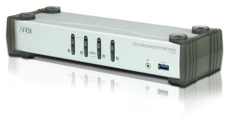 Квм переключатель ATEN 4-Port USB 3.0 DisplayPort KVMP Switch (Cables included) - фото 1 - id-p218811679